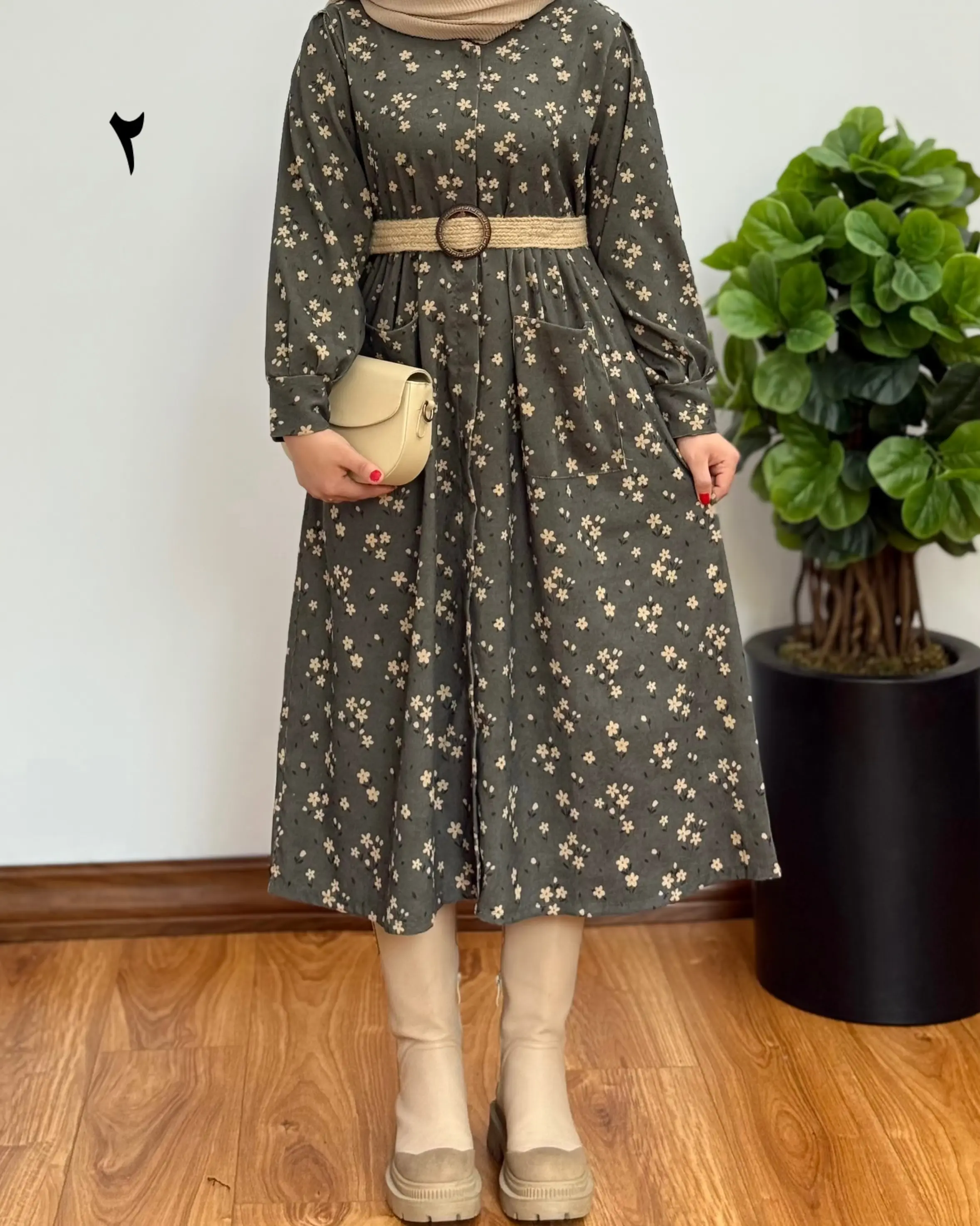 پیراهن مانتویی نورا ۱